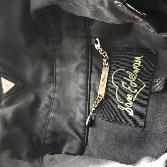Sam Edelman Circus spikes stud rhinestones buttons buckles black jacket small - Picture 11 of 11